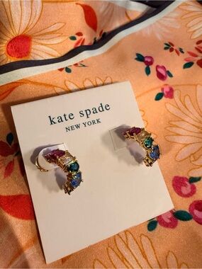 kate spade Candy Shop Small Stone Hoop Earrings